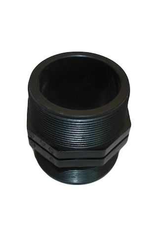 Technoplastic 2.5" x 2.5" Dişli Nipel – Erkek Erkek Bağlantı Parçası – Tarım, Bahçe Sulama, Su Tesisatı Uyumlu