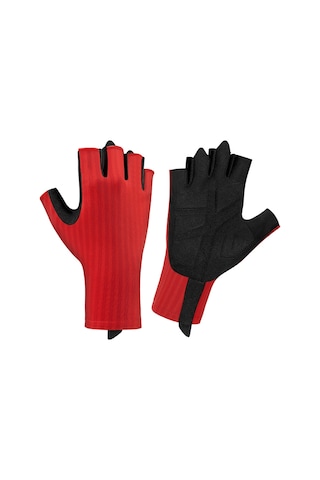 Vkemall Yaz Bisiklet Eldiveni Yarı Parmaklı Erkek Kadın, Kayganlık Önleyici Amortisörlü Nefesli L Beden Tatil Kırmızısı