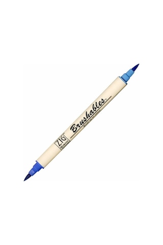 Zig Brushables 2 Renk Tonu Fırça Uçlu Marker Kalem 030 Pure Blue