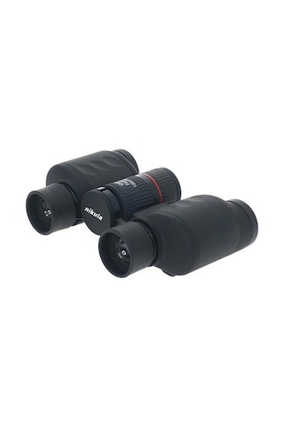 Nikula 10x24 Katlanır, Kauçuk Kaplamalı Orta Boy El Dürbünü 1000m/76m Siyah