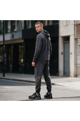 Sportive Atren Zip Erkek Gri Günlük Stil Sweatshirt 26ke0001-kgrı