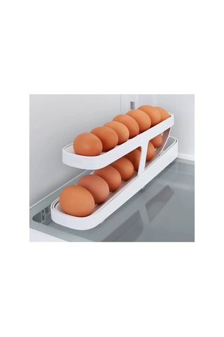 Monte Lua 2 Katmanlı Yumurta Dispenseri, Yumurta Tutucu, Yumurta Düzenleyici, Otomatik Yuvarlanan Yumurta Dispenseri, Genel