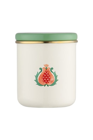 Emsan Nar Emaye Orta Düz Kavanoz Krem