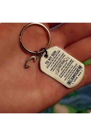 Vkemall Oğlum'a Sevgiyle Taşınır: Paslanmaz Çelik Özel Tasarım Anahtar Kılıfı - Baba Oğul Bileklik Ve Gümüş Aksesuar Seti