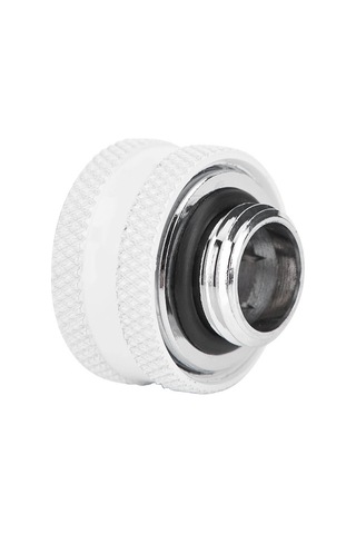 Kangvka Bilgisayar Su Soğutma Katı Boru Hızlı Bağlayıcı 16mm Çap , Bakır Malzeme, Üç Katlı Dichtaj, Ygkn-c16mm Modeli Beyaz, 4 Adet