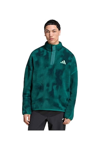 Adidas Terrex Mt Ess Hp Aop Erkek Outdoor Polar Sweatshirts Ks2316 Yeşil