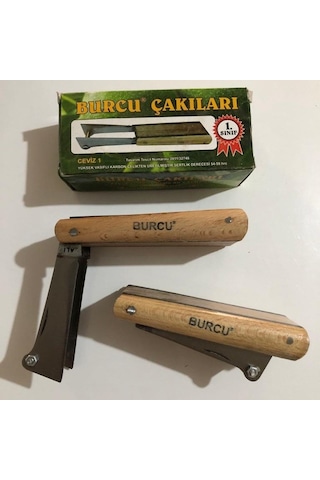 Çift Ağızlı Ceviz Için Burcu Aşı Bıçağı Çakısı