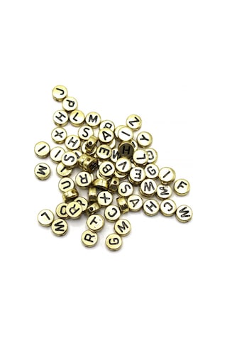 Harf Boncuk Elips Altın 6 Mm 250 Gr