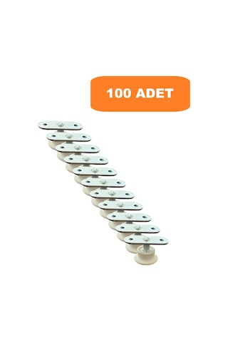 Homdep Masa Sandalye Dolap Sehpa Ayarlanabilir Yükseltme Ayağı M8 Beyaz Rotil Ayak 100 Adet Beyaz