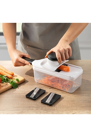 Emsan Smart Hazneli Dilimleyici 3 Parça Beyaz