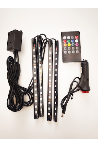 12 Led Ayak Altı Led Lamba Kumandalı 4 Lü 12v Br4283706