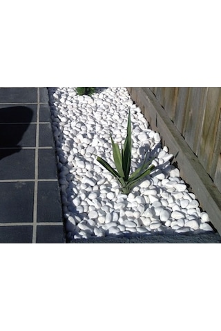 Beyaz Dolomit Taş 10 Kg 1-2 Cm Dere Çakıl Taşı Bahçe Süs Taşı Saksı Teraryum Taşı