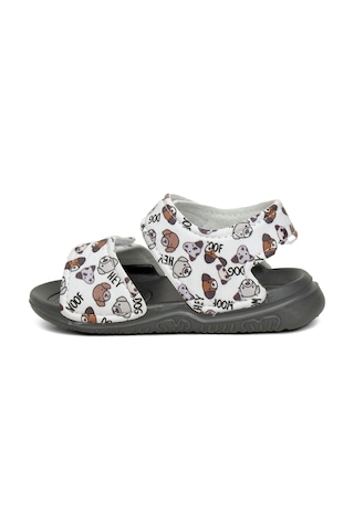 Elit Sy016 Patik Erkek Çocuk Düz Sandalet Füme Füme