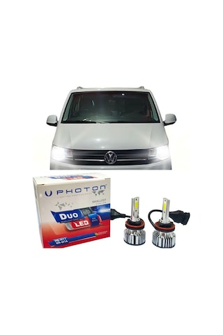 Vw Transporter T6 Led Xenon Uzun + Kısa Far Ampulü H4 Mono Yeni Seri Beyaz