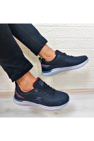 Kinetix Olego Pu Siyah Comfort Atom Taban Rahat Spor Ayakkabı Siyah