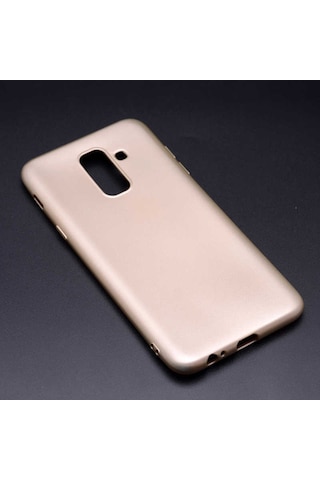 Galaxy J8 Kılıf Zore Premier Silikon Kapak Mürdüm