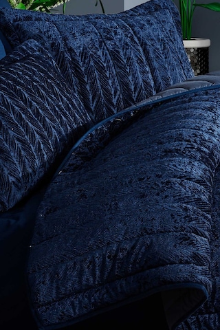 Elart Comfort Yeni Nesil Çift Kişilik Uyku Seti 3 Parça Velvet Lacivert 230 x 220 Lacivert