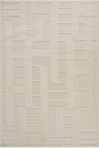 Kaşmir Halı İskandinav Tora White 100x200 Cm Salon Mutfak Halısı Yolluk Beyaz