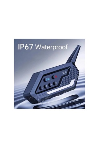 Jenerik Bt62 Motosiklet Kask Kulaklığı Bluetooth Intercom 2 Intercom Bağlantılı