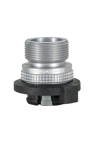 Pazly Propan Gaz Kartuşu Adaptörü Kamp Sobası Kaset Gaz Tankı Bağlantı Parçası Gümüş