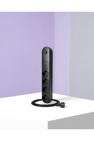 Çoklu Priz Akım Korumalı 4'lü 2 Usb 1 Type-c 2500w Güçlü Tasarım 2 m