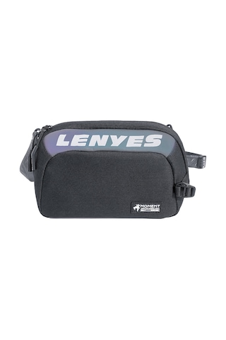 Lenyes Lb710 Dazzling Serisi Data Storage Çok Amaçlı Su Geçirmez Çapraz Vücut Çantası Siyah Siyah