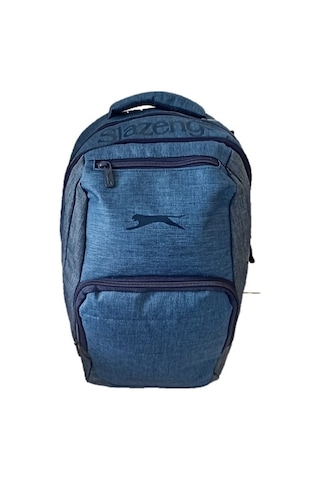 Slazenger Dört Bölmeli Sırt Çantası Baskılı Kolon Lacivert 21131