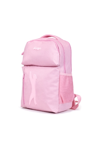 Slazenger Lisanslı Logolu Sırt Çantası - Pembe 3 Bölmeli Sırt Çantası