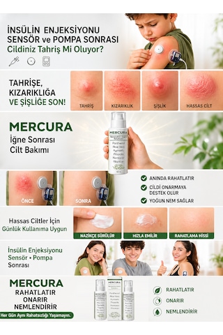 Mercura Rahatlatıcı Onarıcı ve Nemlendirici Krem 100 ML