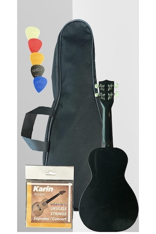 Soprano Ukulele Baykuş Desen Kapak