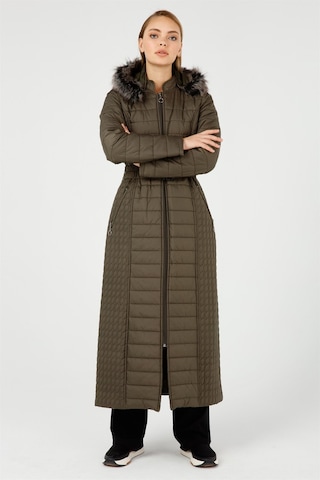 Esswaap Kemerli Şişme Kaban Haki-haki Haki