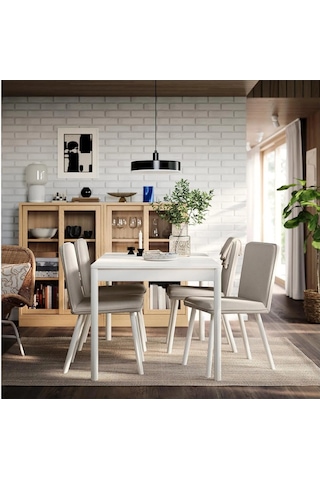 Ikea Beyaz Sağlam Yemek Masası - Yemek Masası Takımı