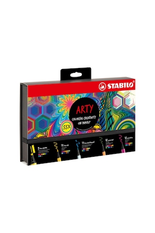 Stabilo 77/6-3-20 Arty Kreatif Keçe Uçlu Kalem Seti 55'li
