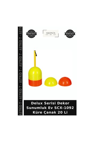 Delux Serisi Dekor Sunumluk Ev Scx-1092 Küre Çanak 20 Li Diğer