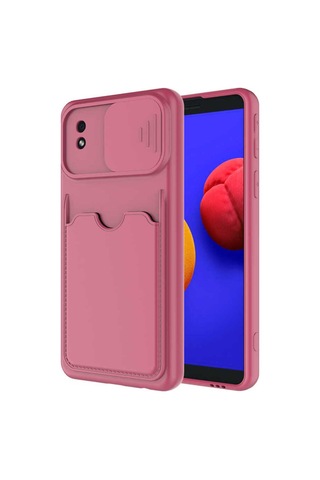 Samsung Uyumlu Galaxy A01 Core Kılıf Zore Kartix Kapak Koyu Mor