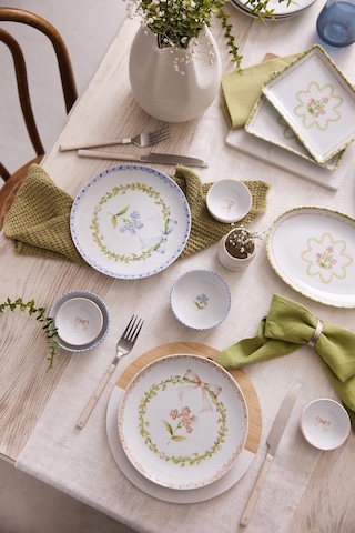 Kütahya Porselen Romance 14 Parça 6 Kişilik Kahvaltı Takımı 417663 Çok Renkli