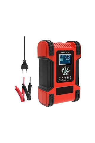Ebitda 12v/24v 12a 7-step Smart Battery Charger, Multi-function Car Battery Red, Advanced Model