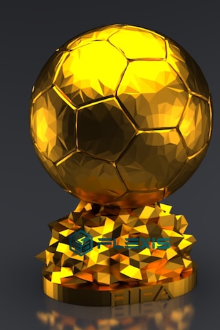 Fıfa Ballon D'or Maketi Gold Kaplama 20 Cm Kaliteli