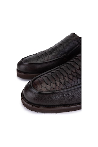 Tamer Tanca Erkek Hakiki Deri Loafer Ayakkabı 1008 3502 Erk Ayk Sk25-26 Kahve Dr/yln Kahverengi