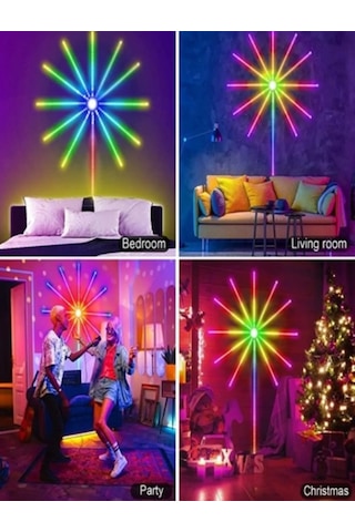 Bluetoothlu Animasyonlu Rgb Led Yıldız Kayar Led Sese Duyarlı 5v Çok Renkli