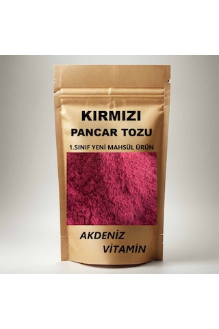 Kırmızı Pancar Tozu - Pancar Tozu - Pancar Kökü Tozu 500 Gr