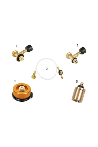 Bilteknik 5'li Tüm Tüplere Ve Kartuşlara Uygun Kamp Kartuşu Dolum Seti Çok Renkli