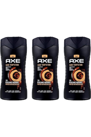 Axe Dark Temptation 3 in 1 Erkek Duş Jeli 3 x 250 ML