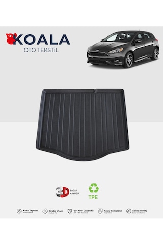 Ford Focus 3 Hatchback Kalın Stepne 2011-2014 3d Bagaj Havuzu