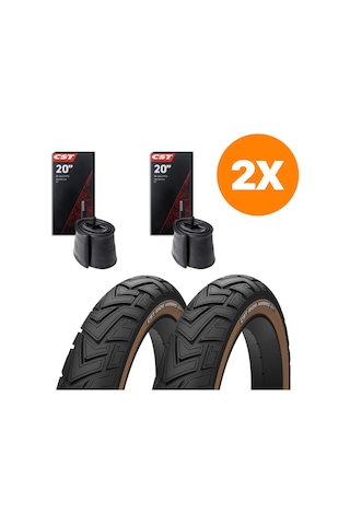 Heugers Cst Tourance Ride Ambro Amber Yanak 20x4.0 Zırhlı İç Dış Lastik Seti Elektrikli Bisikletle