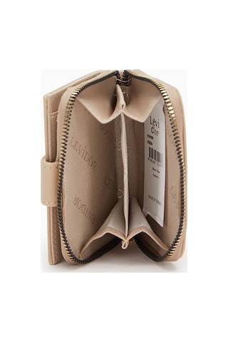 Levidor Fermuarlı Kadın Cüzdan - Vizon Vizon
