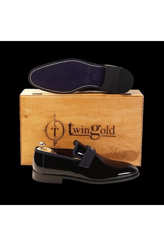 Twingold Erkek Smokin Salon Ayakkabısı - Twg005 Lacivert