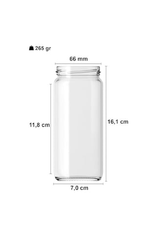 500 Ml Şeffaf Cam Kavanoz 500 Cc Konserve Metal Kapaklı Cam Kavanoz 6 Adet Şeffaf, 500 Cc Genel