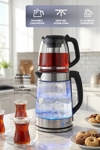 Sinbo STM-5990 2 Si 1 Arada 2 L Çay Makinesi Ve Kettle