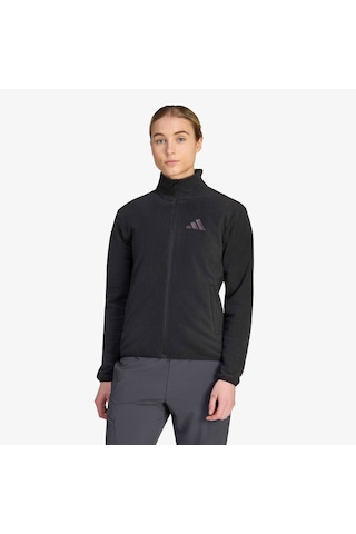 Adidas Terrex Multi Essentials Full Zip Fleece Kadın Siyah Polar Ky9853